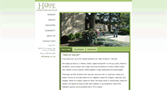 Desktop Screenshot of hope-crc.org