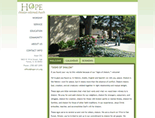 Tablet Screenshot of hope-crc.org